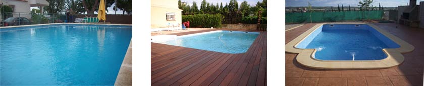 outdoor finishes pool construction