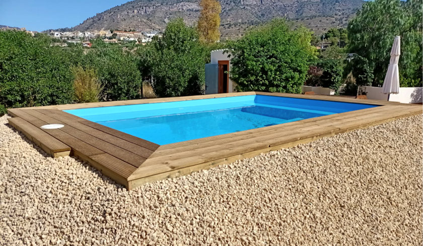 wood finishes for rectangular pool 2024 1